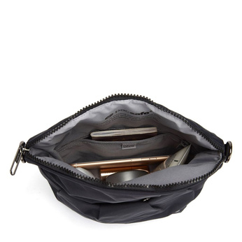 Rozkładana torebka damska antykradzieżowa Pacsafe Citysafe CX Econyl®- czarna