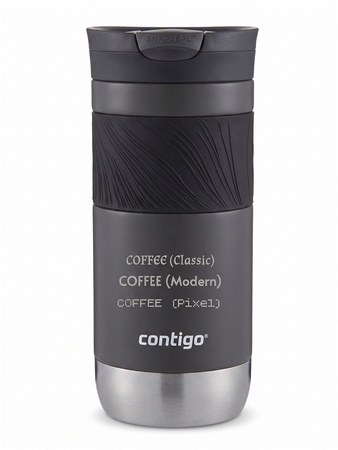 Kubek termiczny z grawerem Contigo Byron 2.0 470ml - Grafitowy mat