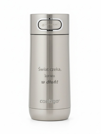 Kubek termiczny z grawerem Contigo Luxe 360ml - Stainless Steel
