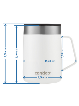 Contigo Streeterville 420 ml thermal mug with ear - White - after launch