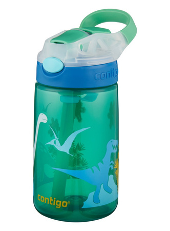 Bidon dla dzieci - Kubek dla dzieci Contigo Gizmo Flip 414ml - Jungle Green Dino