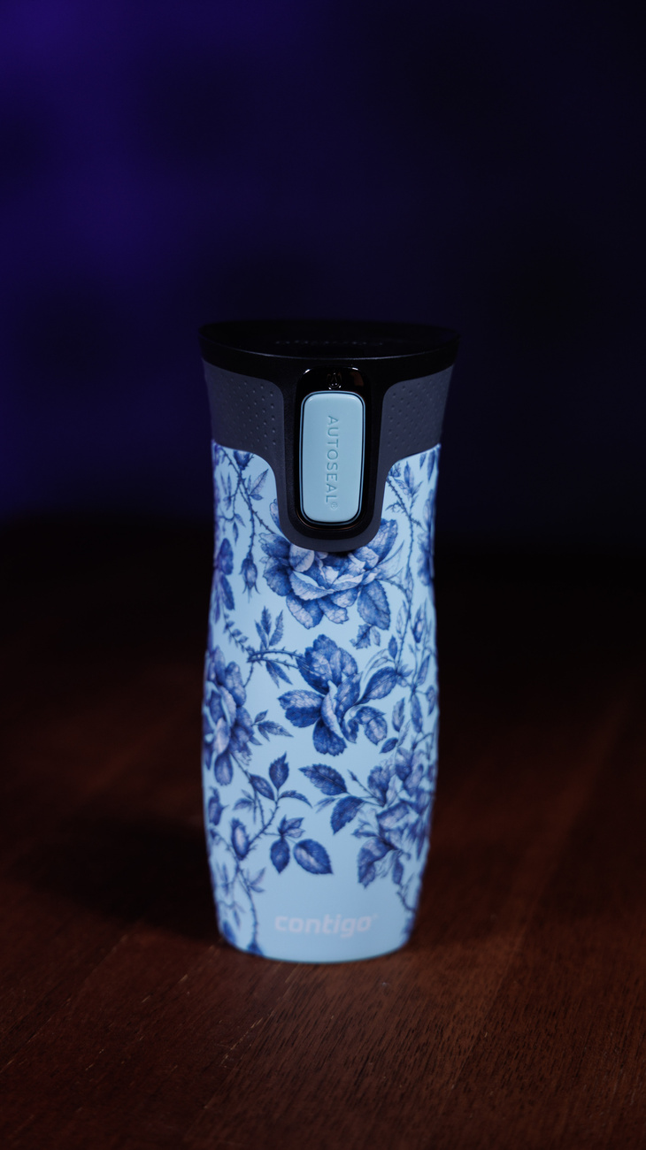 Kubek termiczny Contigo West Loop 2.0 470 ml - Porcelain Rose- Blue
