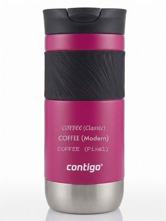 Kubek termiczny z grawerem Contigo Byron 2.0 470ml - Różowy mat