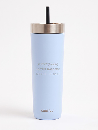 Kubek termiczny ze słomką Luxe Tumbler 720ml z grawerem - Periwinkle
