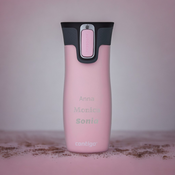 Kubek termiczny z grawerem Contigo West Loop 2.0 470 ml - Różowy Mat