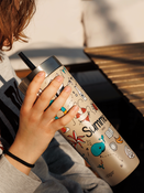 Kubek termiczny ze słomką Contigo Luxe Tumbler 720ml - Summer - Brown Sugar