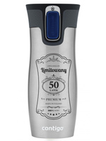 Kubek termiczny Contigo West Loop 2.0 470ml - Na 50 urodziny - Stalowy 