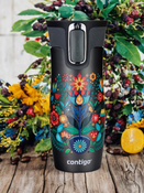 Kubek termiczny Contigo West Loop 2.0 470ml - Folklor II - Gunmetal