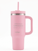 Kubek termiczny na wodę z grawerem Streeterville Tumbler 800 ml - Strawberry Cream