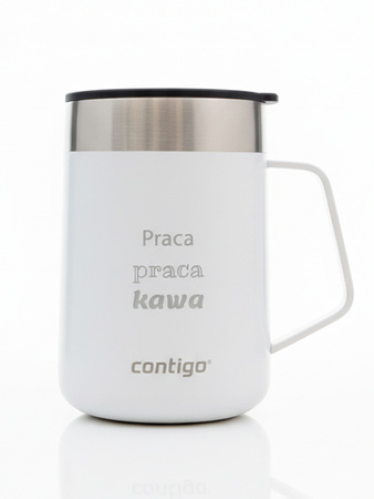 Kubek termiczny z grawerem Contigo Streeterville 420 ml - Biały