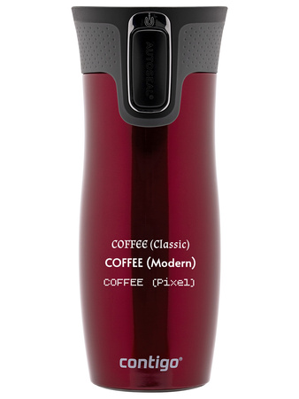 Kubek termiczny  z grawerem Contigo West Loop 2.0 470 ml - Czerwony