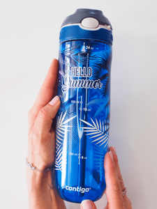 Butelka na wodę Contigo Ashland 720ml - niebieska "Hello Summer"