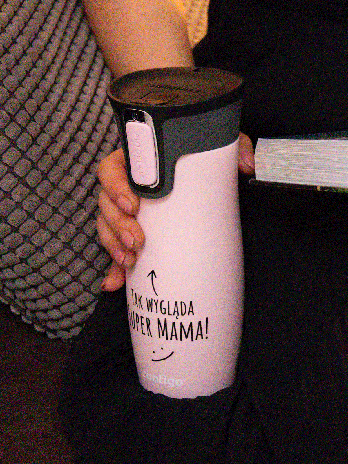 Thermal Mug Contigo West Loop 2.0 470ml - Millenial pink - Folklor Pink  Matte, FOR HER Categories \ FOR HER Kubki Termiczne \ Stalowe