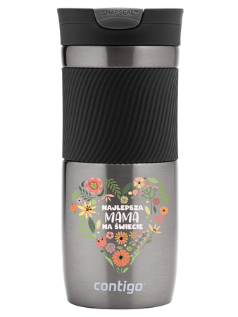 Kubek termiczny Contigo Byron 470 ml - Najlepsza Mama - Stainless Steel