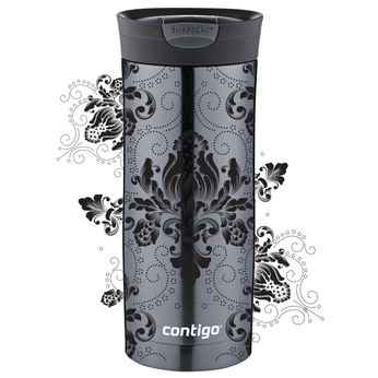 Kubek termiczny Contigo Huron 470ml -  Arabeska Black - Gunnmetal