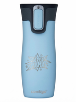 Kubek termiczny Contigo West Loop 2.0 470ml - Super Mama - Błękitny Mat