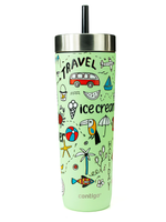 Kubek termiczny ze słomką Contigo Luxe Tumbler 720ml - Summer  - Cucumber